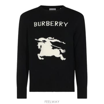 [B47]버버리 8101952A1189 남성 니트 스웨터 가디건 BLACK WOOL KNITWEAR