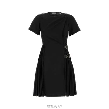 [X45]버버리 8116015 A1189 여성 원피스 롱 미디 미니 드레스 Black polyester bl