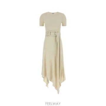 [X45]알라이아 AA9R3137J090D 102 여성 원피스 롱 미디 미니 드레스 Ivory jersey 