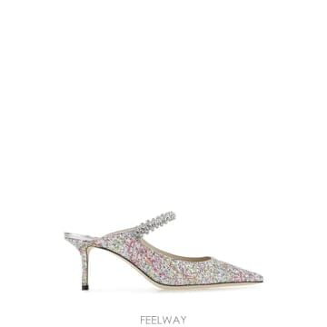 [X45]지미추 BING65AKW MULTI 여성 펌프스 슬링백 하이힐 스트랩힐 Embellished lea