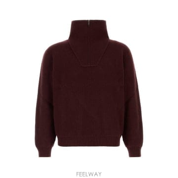 Saint Laurent [X45]���ζ� 873709Y77LS 6001 ���� ���� ���� ���� ���� Burgundy wool sweat[X45]���ζ� 873709Y77LS 6001 ���� ���� ���� ���� ���� 