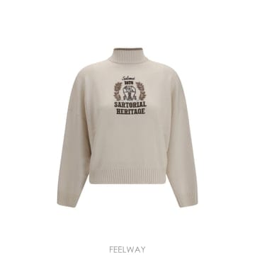[K68]브루넬로 쿠치넬리 M12722204 CDW71 여성 니트 스웨터 가디건 High neck Sweat