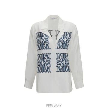 [K68]막스마라 2621116051600 001 여성 셔츠 남방 긴팔 반팔 블라우스 Printed silk
