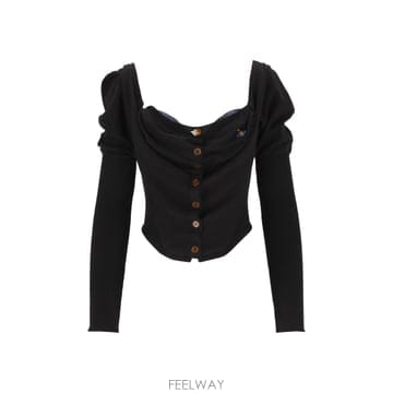 비비안 웨스트우드 니트 스웨터 가디건 Bea Corset Ca