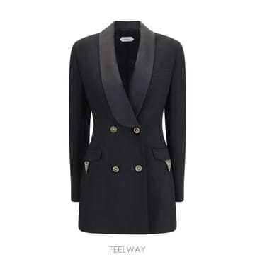 [K68]베르사체 10265681A18305 1B000 여성 블레이저 베스트 자켓 Wool double br