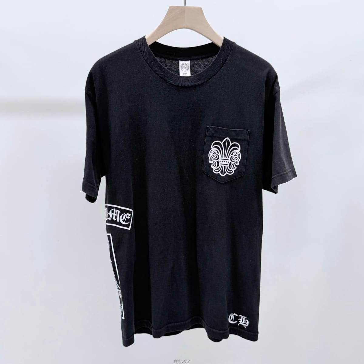 Chrome Hearts [A+��/L] ũ������ ���ڸ� T �ٽ�ũ�� �ΰ� ���� Ƽ���� ����[A+��/L] ũ������ ���ڸ� T �ٽ�ũ�� �ΰ� ���� Ƽ���� 