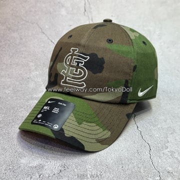 (국내배송) 나이키 스우시 모자 MLB 세인트 루이스 카디널스 카모 볼캡