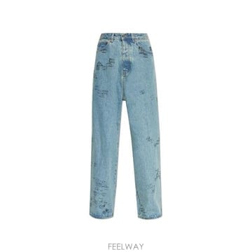 (해외배송) 베트멍 베트멍 스탬프 프린트 와이드 레그 진 ME76DP075NP2804F