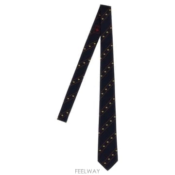 인더샵 GUCCI 구찌 네이비 스트라이프 넥타이