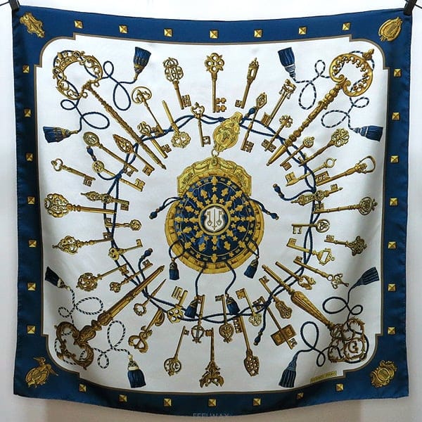 HERMES �����޽� LES CLES ��ũ ���� � 90 X 90 ��ī�������޽� LES CLES ��ũ ���� � 90 X 90 ��ī��