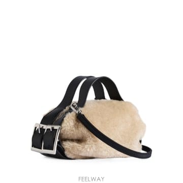 시몬 로샤 faux fur biker belt tote bag 12155735736584 TP72475236