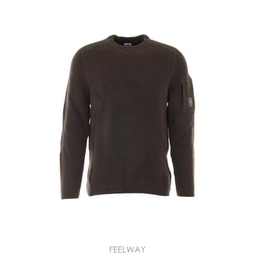 26FW C P  Company 다크 grey 코튼 blend ribbed 스웨터 21CMKN101A0066