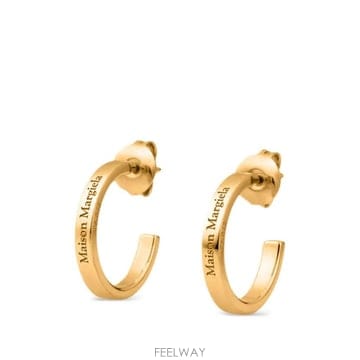 26SS 메종마르지엘라 HOOP EARRINGS WITH 로고 SM1VG0057P8865202 TP58039