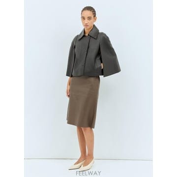 토템 스커트 브라운