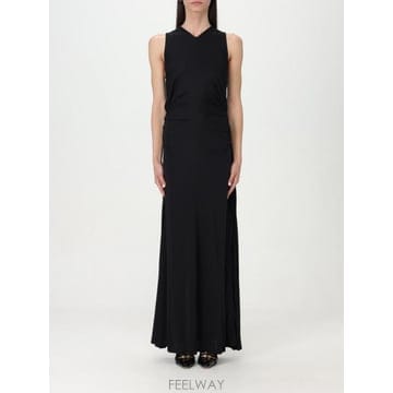 25SS 보테가베네타 블랙 저지 롱 드레스 772479VKUQ01000 TP578505743