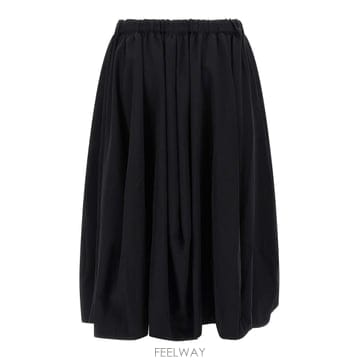 꼼데가르송 플리츠 울 스커트