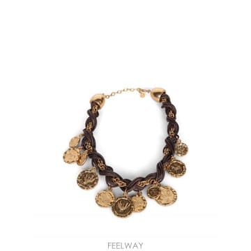 Jacquemus 26SS ��ũ���� Braided chain  ����� pendants  Adjustable closure  J26SS ��ũ���� Braided chain  ����� pendants  Adjustab