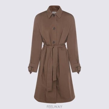 26SS Toteme 코튼 트렌치 코트 261WRO0307FB0490288 TP578806282