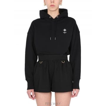 Givenchy 블랙 프린트 코튼 후드티 BWJ01Z3Z57001 TP578407809