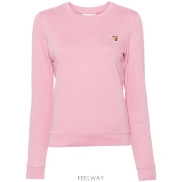 24FW Maison Kitsune Fox Head 코튼 스웨트 셔츠 LW00302KM0001P630 TP5