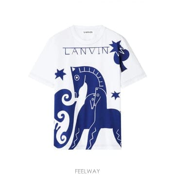랑방 HORSE 프린트 티셔츠