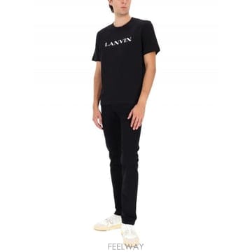 26SS Lanvin T 셔츠 WITH 로고 RMTS0012J300H2510 TP577973125
