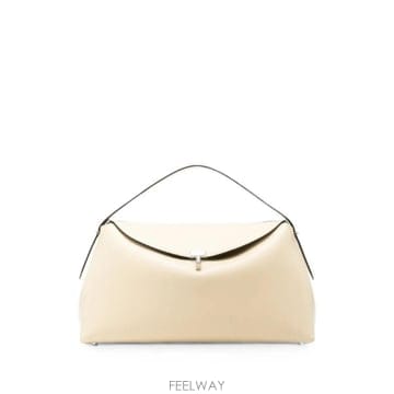 토템 T 락 레더 탑 핸들 백