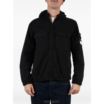 26SS 스톤아일랜드 Giacca con cappuccio Organic 코튼 twill 스톤아일랜드 410