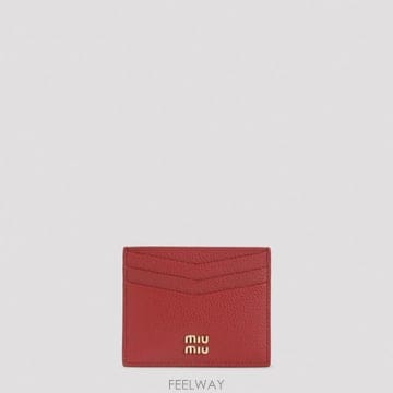 Miu Miu 26SS �̿�̿� Red ���� ī�� Ȧ�� 5MC002ADT7F0011 TP57850943126SS �̿�̿� Red ���� ī�� Ȧ�� 5MC002ADT7F0011 TP578