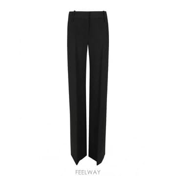 26FW 에르마노설비노 블랙 gabardine palazzo pant D496P308ILM95708 TP58