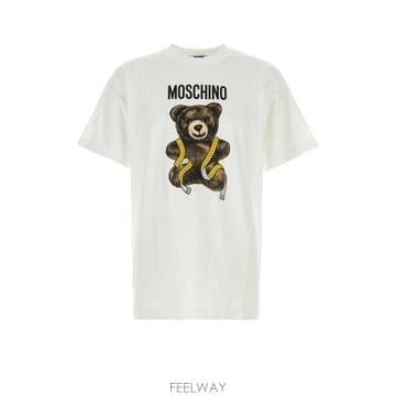 Moschino 26FW ��Ű�� ���� Ƽ���� 262ZZV07105241 1001 White26FW ��Ű�� ���� Ƽ���� 262ZZV07105241 1001 White