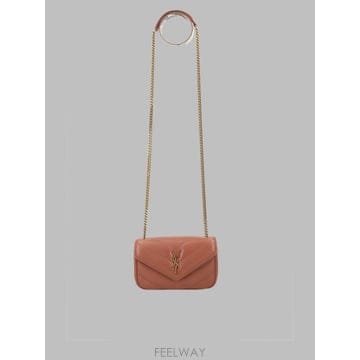 Saint Laurent 26FW ���ζ� ��� �̴� ����Ų 821749 AAEAX5036 BROWN26FW ���ζ� ��� �̴� ����Ų 821749 AAEAX5036 BROWN
