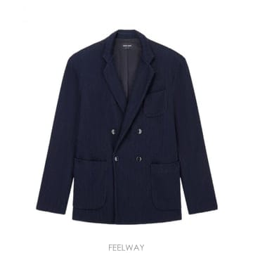 아르마니 더블 브레스트 자켓 네이비