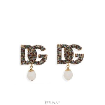 Dolce&Gabbana 25FW ��ü�ذ��ٳ� DG earrings with pearls WEO6C1W111187579 TP5783925FW ��ü�ذ��ٳ� DG earrings with pearls WEO6C1W11118