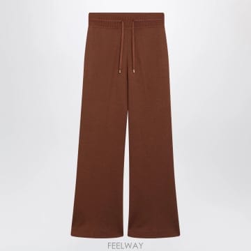 26FW 로로피아나 Viera red 코튼 앤 캐시미어 trousers FRW1126COP0B2 TP5805