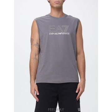 Armani 26SS E A 7 Canotta in cotone con �ΰ� stampato 7M001306AF1037526SS E A 7 Canotta in cotone con �ΰ� stampato 7M00130