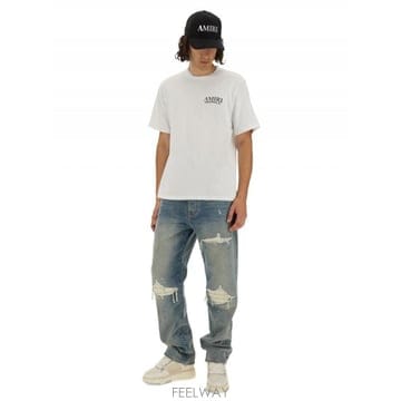 Amiri 25FW AMIRI Mx1 Light ���� ��ư Jeans AMDNGH1085ANTIQUEINDIGO TP525FW AMIRI Mx1 Light ���� ��ư Jeans AMDNGH1085ANTIQUE