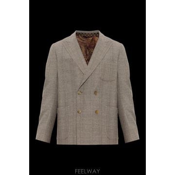 ETRO 26FW Etro Checked �������� with a �̱� vent MRCA008099IAB12X0820 T26FW Etro Checked �������� with a �̱� vent MRCA008099