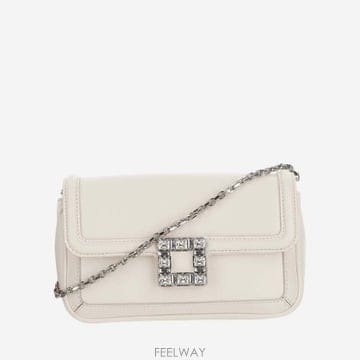 Roger Vivier 26SS ���� ��� Borsa Jeu De Fille ���� ��� in pelle con fibbia gi26SS ���� ��� Borsa Jeu De Fille ���� ��� in pel