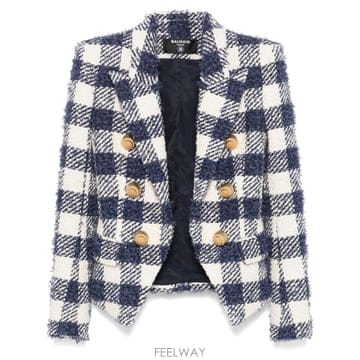 Balmain 26 FW �߸� ��� üũ Ʈ���� �������� DF0SM340CF59 TP45502849926 FW �߸� ��� üũ Ʈ���� �������� DF0SM340CF59 TP45