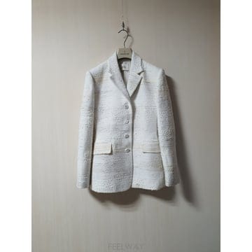 오르 orr 오프화이트 마리아켄트 트위드 자켓 xs 사이즈 새상품