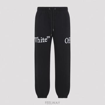 Off White 26FW Off ȭ��Ʈ Off ȭ��Ʈ Bookish ��ī�� Cuffed Sweatpants 44MCH057F26FW Off ȭ��Ʈ Off ȭ��Ʈ Bookish ��ī�� Cuffed Sweat
