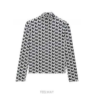 엠에스지엠 스트레치 하이 넥 티셔츠
