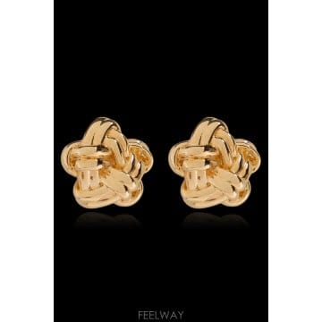 Bottega Veneta 26FW ���װ�����Ÿ Knot earrings in 18kt ����� plated sterling silver26FW ���װ�����Ÿ Knot earrings in 18kt ����� plated 