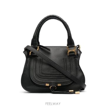 26FW chloe 블랙 레더 스몰 Marcie 핸드백 CHC22AS628I31001 TP578409521