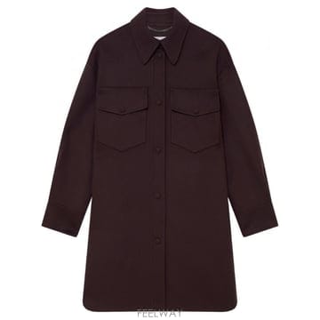 24FW 스텔라 매카트니 Press Stud Fastening 오버셔츠 660098SPB052105 TP57