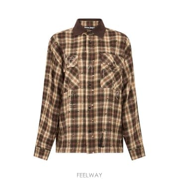 26FW 팜엔젤스 Checked 셔츠 PAMGE05F26FB028410 TP580774127