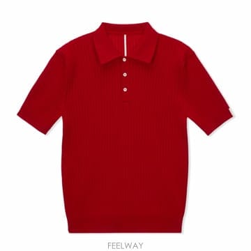 고스피어(GOSPHERES) 립 스트라이프 폴로스웨터 XL