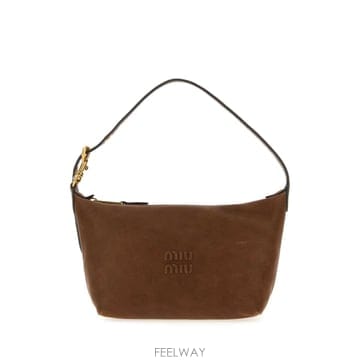 Miu Miu [X45]�̿�̿� 5NE841AEFX F0316 ���� Ŭ��ġ �Ŀ�ġ ��Ƽ���̽� Brow leather han[X45]�̿�̿� 5NE841AEFX F0316 ���� Ŭ��ġ �Ŀ�ġ ��Ƽ