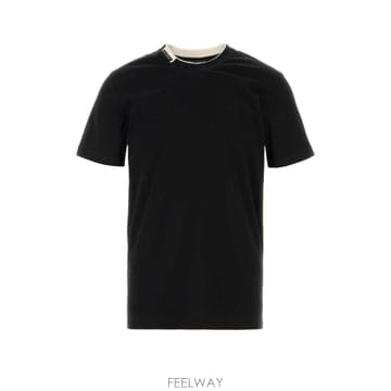 Dolce&Gabbana 26FW ��ü�ذ��ٳ� ��ư T ���� with contrasting profile G8TW5TFU7EQN00026FW ��ü�ذ��ٳ� ��ư T ���� with contrasting profile